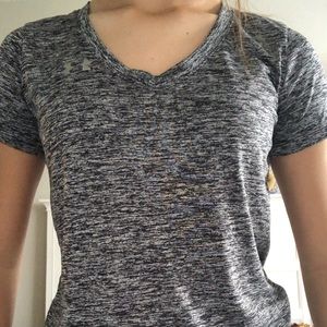 Grey Under Armor Workout Shirt